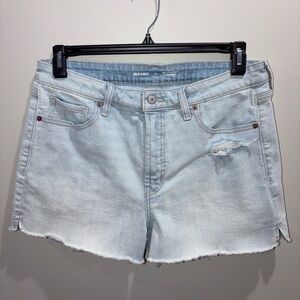 Old Navy High Rise O.G. Straight Light Wash Jean Shorts